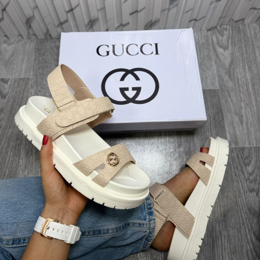 SANDALIAS GUCCI BEIGE